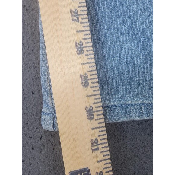 Quacker Factory Jeans Womens 10 Light DreamJeannes Straight Heart Rhinestone - Picture 3 of 14